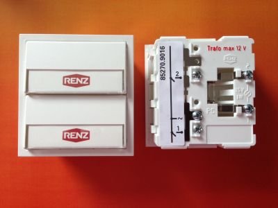 Preisvergleich Produktbild RENZ Tastenmodul mit 2 Klingeltaster weiß RENZ Nummer 97-9-85270