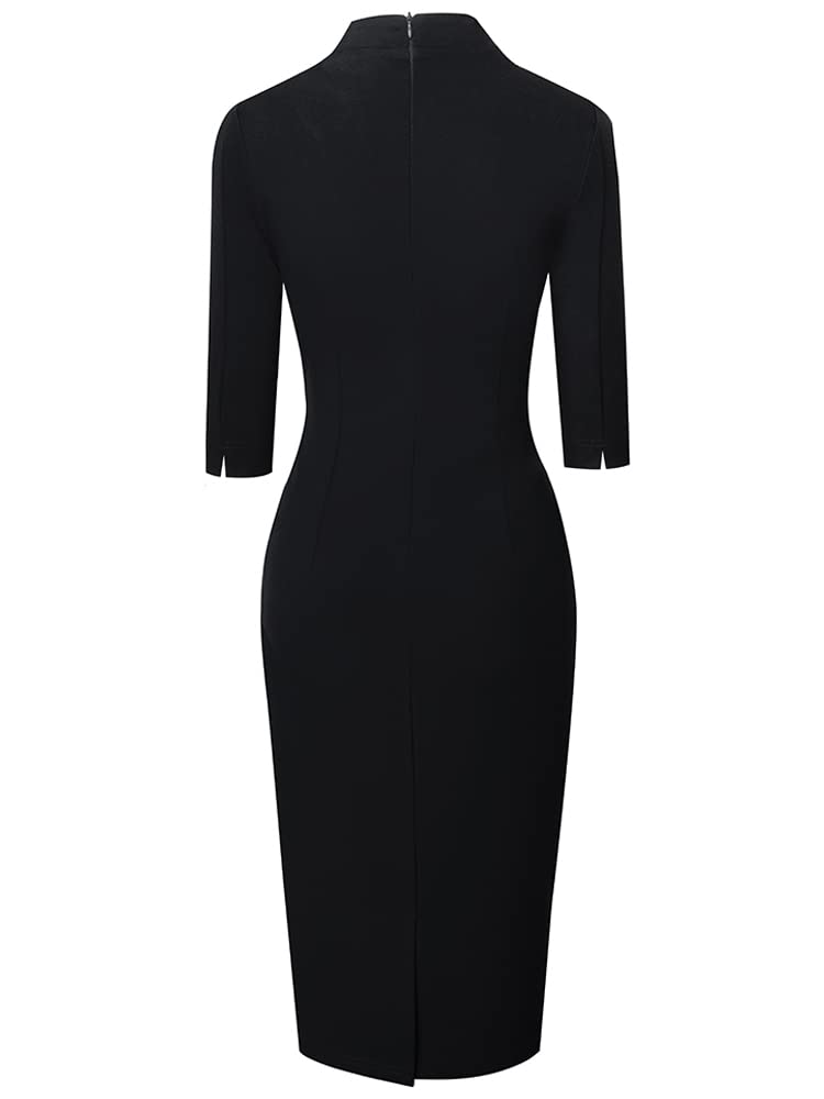 Adhdyuud Vestido elegante para mujer, vestido formal de oficina elegante, vestido de lápiz