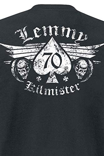 Motörhead Lemmy – Forever Homme T-Shirt Manches Courtes Noir Regular/Coupe Standard - Les Beatles, Paul McCartney, John Lennon, RIngo Starr, George Harrison Motörhead Lemmy - Forever Homme T-Shirt Manches Courtes Noir Regular/Coupe Standard – Image 5