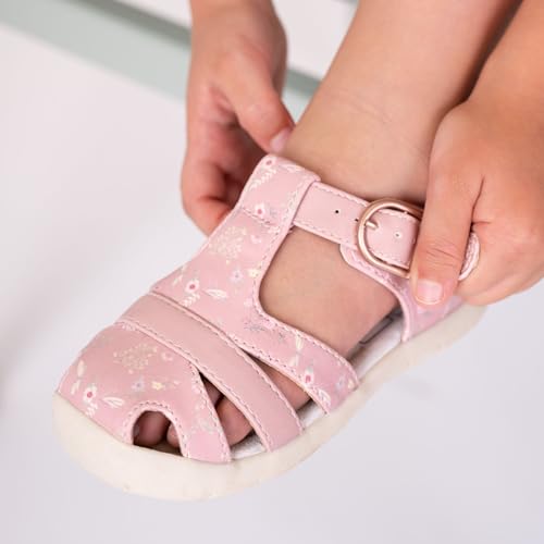 Toddler Girls Fisherman Buckle Sandals - Comfortable Summer Sandals with Closed Toe & Adjustable Strap for Daily Wear & Outdoor Play2