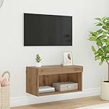 Durabilité et entretien facile : fabriqué en bois de qualité supérieure, ce meuble TV est robuste et facile d'entretien. Un essuyage régulier avec un chiffon sec suffit pour conserver son aspect mince, de sorte que vous profiterez de ce meuble durable pendant des années.