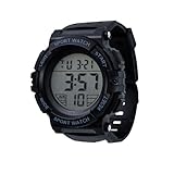 SYHUAIFEI Digital Watch for Mens,Outdoor Chronograph Wrist Watches,Sports Watches with LED Back Ligh/Alarm/Date Blue
