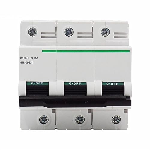 Disjoncteur tripolaire C120H 125A type C haute performance pour armoire électrique