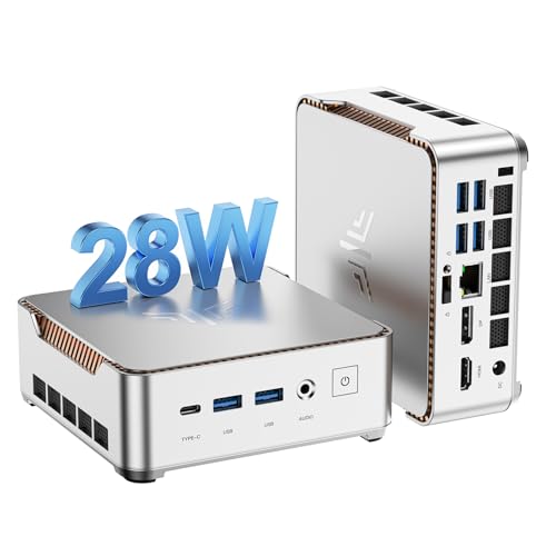 KAMRUI Pinova P2 Mini PC 16GB RAM 512GB SSD, AMD Ryzen 4300U 28W(Beats 10110U/3500U/N95,Up to 3.7GHz) Mini Computers,Triple 4K Display/HDMI+DP+Type-C/WiFi/BT for Home/Business Mini Desktop Computers