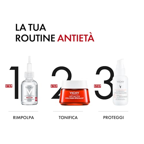 Vichy Liftactiv H.A., Siero Filler Correttivo Viso e Occhi Anti-età, Adatto a Tutti i Tipi di Pelle, Contrasta le Rughe, Effetto Rimpolpante, Con Acido Ialuronico, Uso Quotidiano, 30 ml - 9