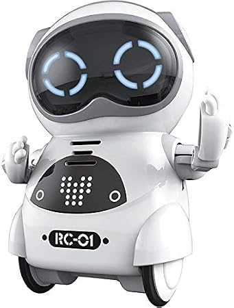 Amazon Jvsism ミニrcポケットロボット インタラクティブな会話 音声認識 チャットの記録 歌と踊りを備えた子供向け 電動ロボット おもちゃ