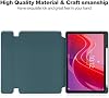 Funda con teclado giratoria 360° para Honor Pad X8b 11.0" 2026, teclado inalámbrico Bluetooth desmontable con teclas redondas, tapa trasera acrílica con portapen (Verde, touchpad retroiluminado + mouse) 8