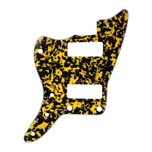 ピックガード - 左利き用 米国 13 穴ネジ エレキギターピックガード ピックアップ付き 交換用 アッパーコントロールなし(4Ply18)