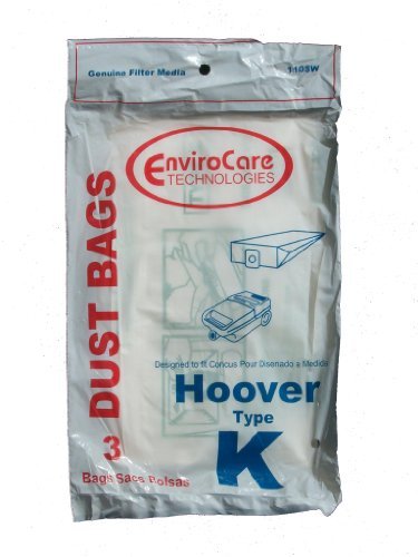 15 Hoover Type K Spirit Vacuum Bags, Canisters, Encore, Supremacy, Older Runabout Vacuum Cleaners,4010028K, 4010100K, H-4010100K