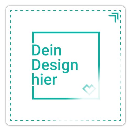 Spreadshirt® Aufkleber Selbst Gestalten | Sticker Personalisiert | Foto Sticker | Wunschtext Aufkleber, Cut-Out, max. 10 x 10 cm, Weiß glänzend