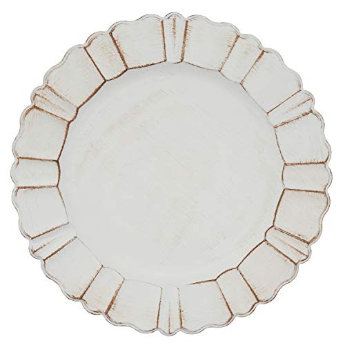Juego de 4 platos decorativos redondos de 13 pulgadas miniatura 1