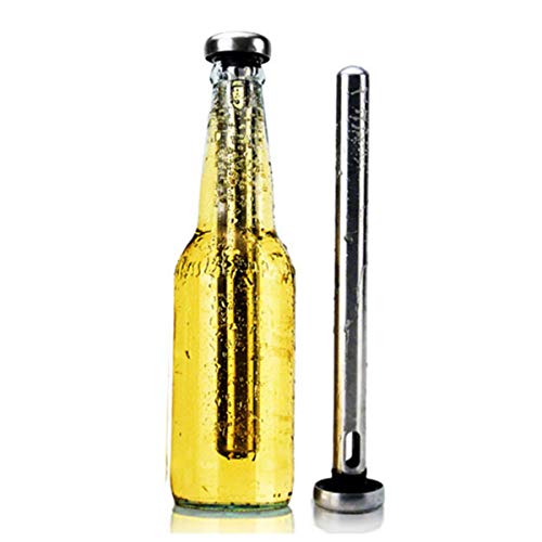 Kit 2x Bastão Resfriador em Inox Garrafas Bebidas Cerveja Acoplável