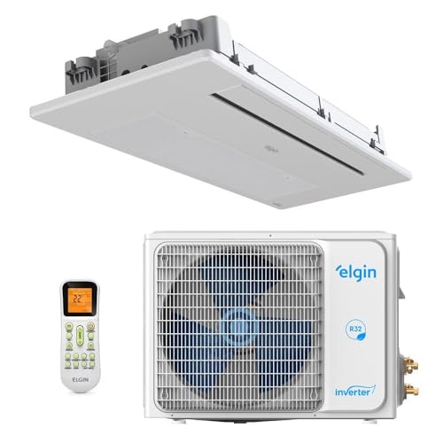 O aplicativo Elgin Air funciona em celulares Android e iPhone (iOS)?  10 Ar-condicionado Split Inverter Cassete 12000 Btus Elgin 1 Via One...