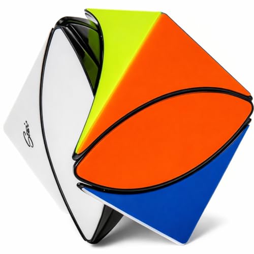 Image of Hawkister QiYi Ivy Cube V2 Tiled (Freeplay Edition) | Upgraded Skewb Shape Mod Speed Puzzle | Durable Embedded Tiles & Black Base, 56mm Professional Leaf Cube with Smooth Alignment-Free Turning