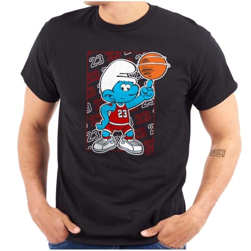 The Smurfs Athlete Basketball Player Graphic T Shirt Men or Women Black