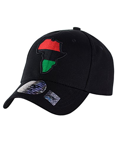 NYFASHION101 Embroidered Colored Flag Africa Continent Adjustable Baseball Cap