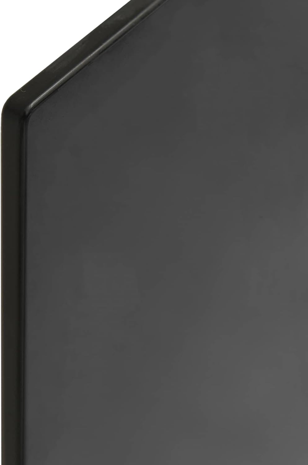 4-Piece Black Tempered Glass Table Top Set with Rectangular Shape and Matte Finish for Indoor Outdoor Use, Durable Surface for Dining Office Patio