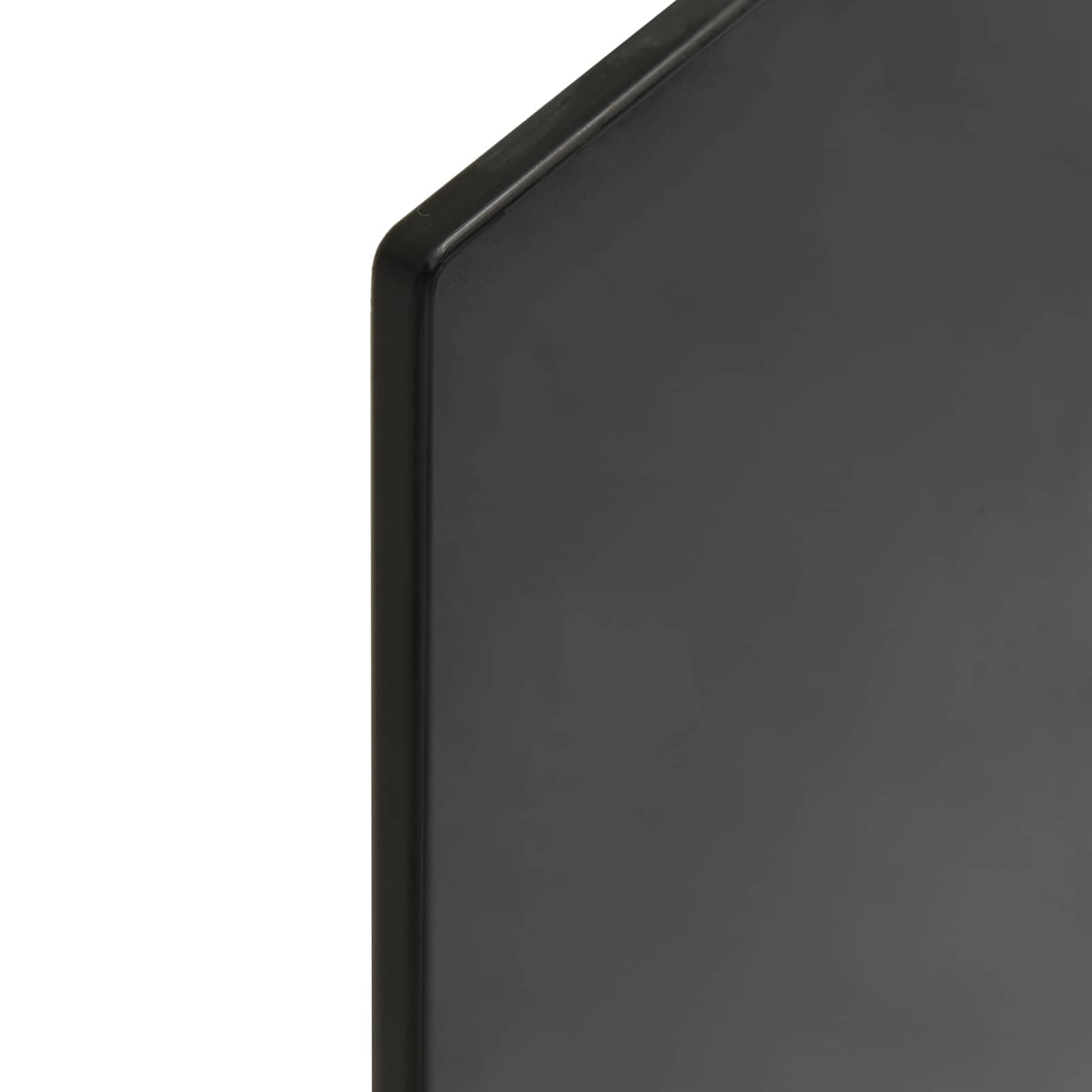 Plateau de Table en Verre Trempé Noir Mat, Lot de 4 Plaques Rectangulaires pour Salle à Manger et Terrasse, Verre de Sécurité Résistant et Élégant pour Table 200x100 cm