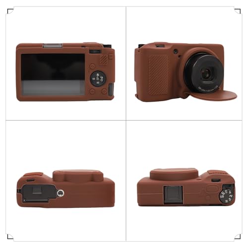Funda de silicona para cámara Ricoh GR III/GR III X marrón miniatura 3