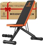 Assembly-Free Workout Bench for Home Gym, Foldable Weight Bench Press, 660 LBS Stable Incline Decline Bench, Sit-Up Bench for Full Body Strength Training