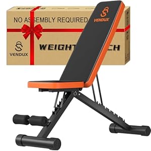 Assembly-Free Workout Bench for Home Gym, Foldable Weight Bench Press, 660 LBS Stable Incline Decline Bench, Sit-Up Bench for Full Body Strength Training