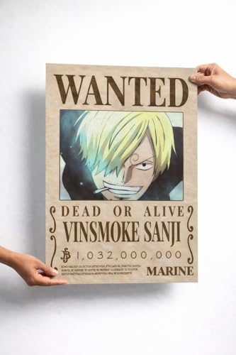 Image of 0ne Picec Anime Posters | Size - 42 X 32 cm | Premium Matte Wall Art | Lufffy, Zoroo, Sanjio | A3 Size | BOND VERSE (Sanjii Wanted Poster)