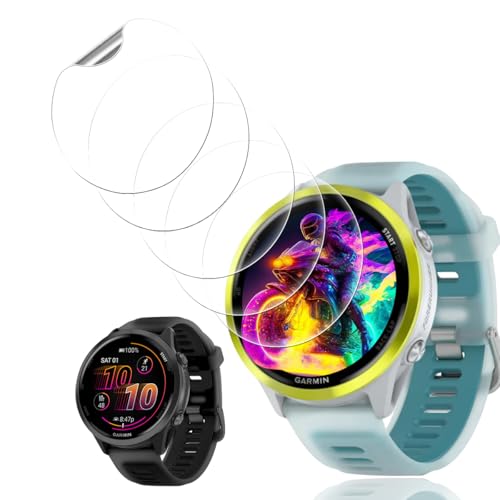 �y5���Z�b�g�z �Ή� Garmin Forerunner 970/570 47mm �t�B���� �y���{���Ɏq���z �p �K�[�~�� Forerunner 970/570 �ی�t�B���� �_�炩�� �P�[�X �J�o�[ �ϏՌ� ��U�h�~ �w��h�~ �S�ʕی� �ɔ� �����ߗ�