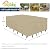 Easy-Going Rectangle Patio Furniture Cover Waterproof Outdoor Dining Table and Chair Cover Anti-UV Outside Sectional Sofa Set Covers (110"L x 84"W x 28"H, Camel)
