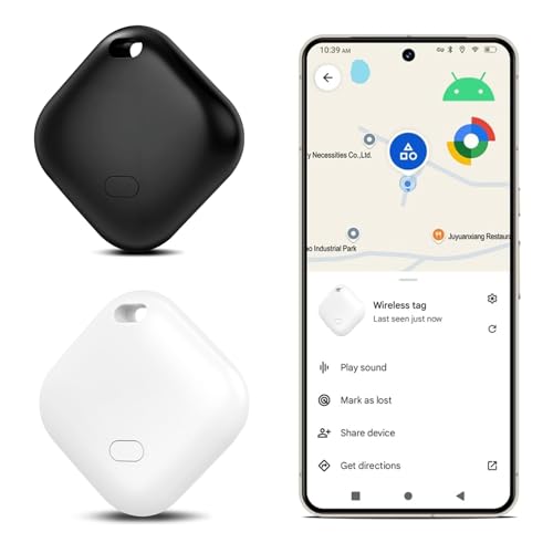 2 Stück Air smart Tag Android Tracker GPS für Android, Bluetooth Objektlokalisierer mit Funktion Find My Device von Google, Kompatibel mit Schlüsseln, Taschen, Koffern und Geldbörsen,Weiß,Schwarz 2 Stück Air smart Tag Android Tracker GPS für Android, Bluetooth Objektlokalisierer mit Funktion Find My Device von Google, Kompatibel mit Schlüsseln, Taschen, Koffern und Geldbörsen,Weiß,Schwarz