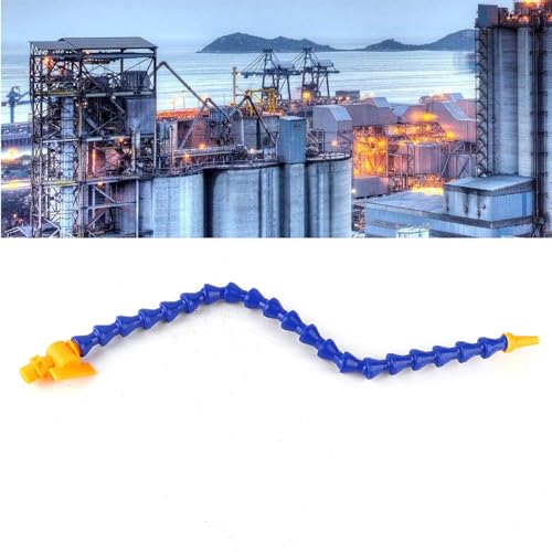 Estink Set Tubi Flessibili Refrigerante CNC, 12 Pezzi con Interruttore per Tornio e Fresatura, 6 Bocche Piatte e 6 Rotonde