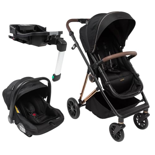 Travel System Safety 1st, Tracer Trio com isofix, 0 a 22kg, Black Royal