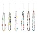 AIEX 6 Pezzi Telefono Charm Phone Chain Strap Cinturino da Polso Arcobaleno Faccina Sorridente Fiore Frutta Malocchio Perla Lettere Perline Acriliche Fatte a Mano Accessorio Portachiavi per Donne