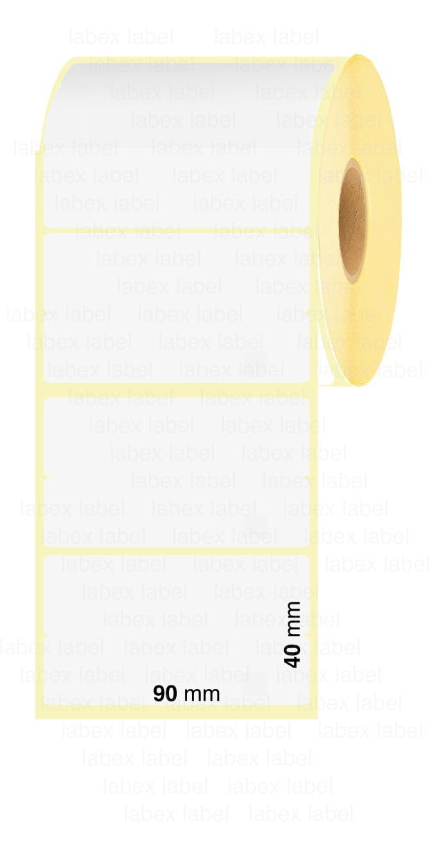 Thermal label 90x40 mm, White, 90 mm x 40 mm - Image 3
