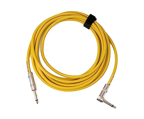 Cable de audio de 450 cm System-S con conector jack de 6,35 mm macho a macho en color amarillo 2