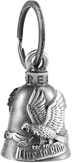 Dream Apparel Motorcycle Bell Guardian Angel Drive Away Gremlin, Biker Bell for Men Women Rider Riding, Good Luck Gift