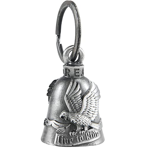 Dream Apparel Motorcycle Bell Guardian Angel Drive Away Gremlin, Biker Bell for Men Women Rider Riding, Good Luck Gift