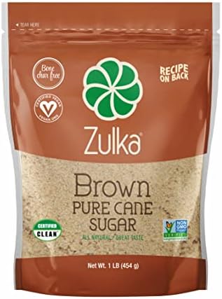 Zulka Brown Pure Cane Sugar - 1 LB (Pack of 1)