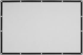 Tela De Projeção 100 Polegadas Com Ilhós Cinza/Branca | Material PVC vinílico de alta durabilidade,Dupla face: branca e cinza,Compatível com projetores Full 4K E FUL LED HD