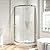 OVE Decors Breeze 32 in. Corner Shower Sliding Door with Base, Clear Glass and Chrome Finish
