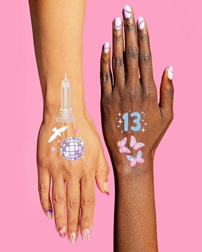 xo, Fetti Eras Party Temporary Tattoos - 74 Iridescent Styles | Bachelorette Decorations, Birthday Girl Party Accessory, Karma Theme Favor, Lover Gift, Cute Bday Supplies