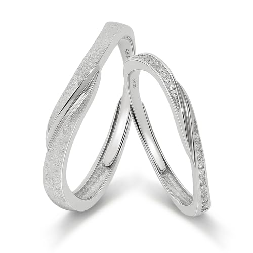 Bagues de fiançailles en argent sterling Meissa pour mariage élégant