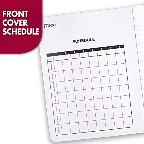 Mead Composition Notebook, Wide Ruled Paper, 7.5" x 9.75", 100 Sheets, Black Marble, 12 Pack (72936) by Mead - Image 4