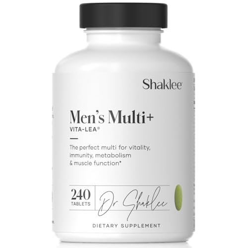 Shaklee - Vita-Lea® Men High Potency Multivitamin and Multimineral - Supports Heart, Immune, Bone, and Joint Health - Formulated for Men's Unique Needs - Includes Vitamin C, D, and E - 240 Tablets Shaklee - Vita-Lea® Men High Potency Multivitamin and Multimineral - Supports Heart, Immune, Bone, and Joint Health - Formulated for Men's Unique Needs - Includes Vitamin C, D, and E - 240 Tablets