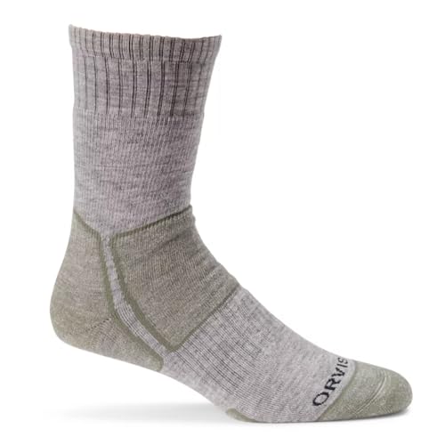 Orvis Midweight Crew Wader Sock - Unisex Outdoor Crew Sock for Fishing, Hiking & Hunting, Breathable Comfort