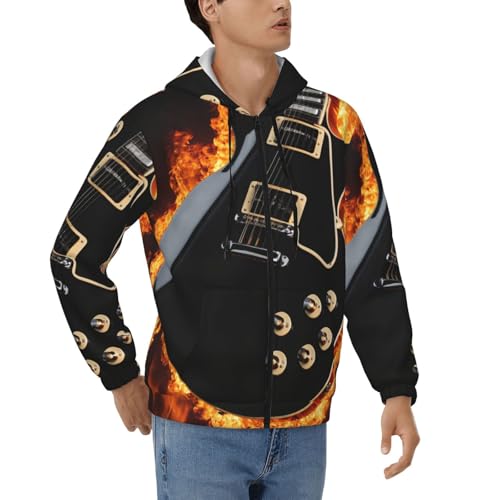 Sweat zippé guitare électrique parfait pour vos sorties décontractées