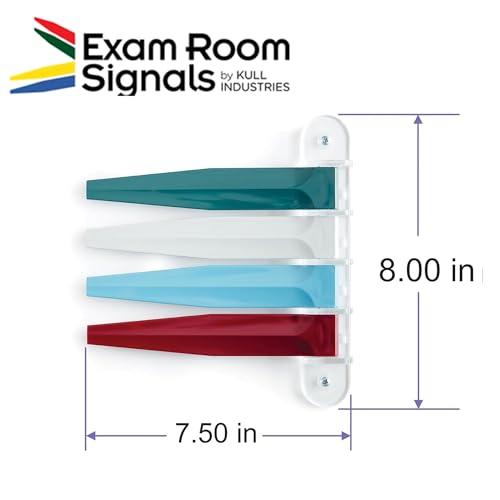 Image of Exam Room Signals - Kull Industries - Medical Door Flags for Hospitals, Doctors Offices, Clinics (7 inch Regular, Designer, 4)