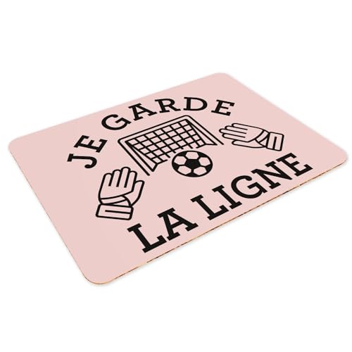 Sets de table souples en liège rose foot 4 pièces grand format