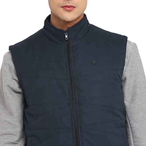 Image of Red Chief Men Regular Fit Polyester Full Sleeve Solid Standard Length Casual Jacket