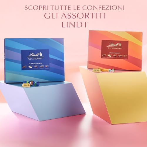 Lindt Scatola Praline Gli Assortiti, 32 Praline assortite di cioccolato, in confezione 320g