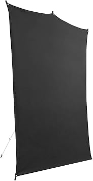 Savage Travel Backdrop Kit - Black Backdrop (5 ft x 7 ft) with Stand